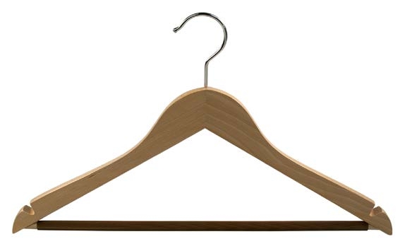 Holzkleiderbügel Standard flach 7281