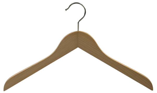 Holzkleiderbügel Standard gewinkelt 7279