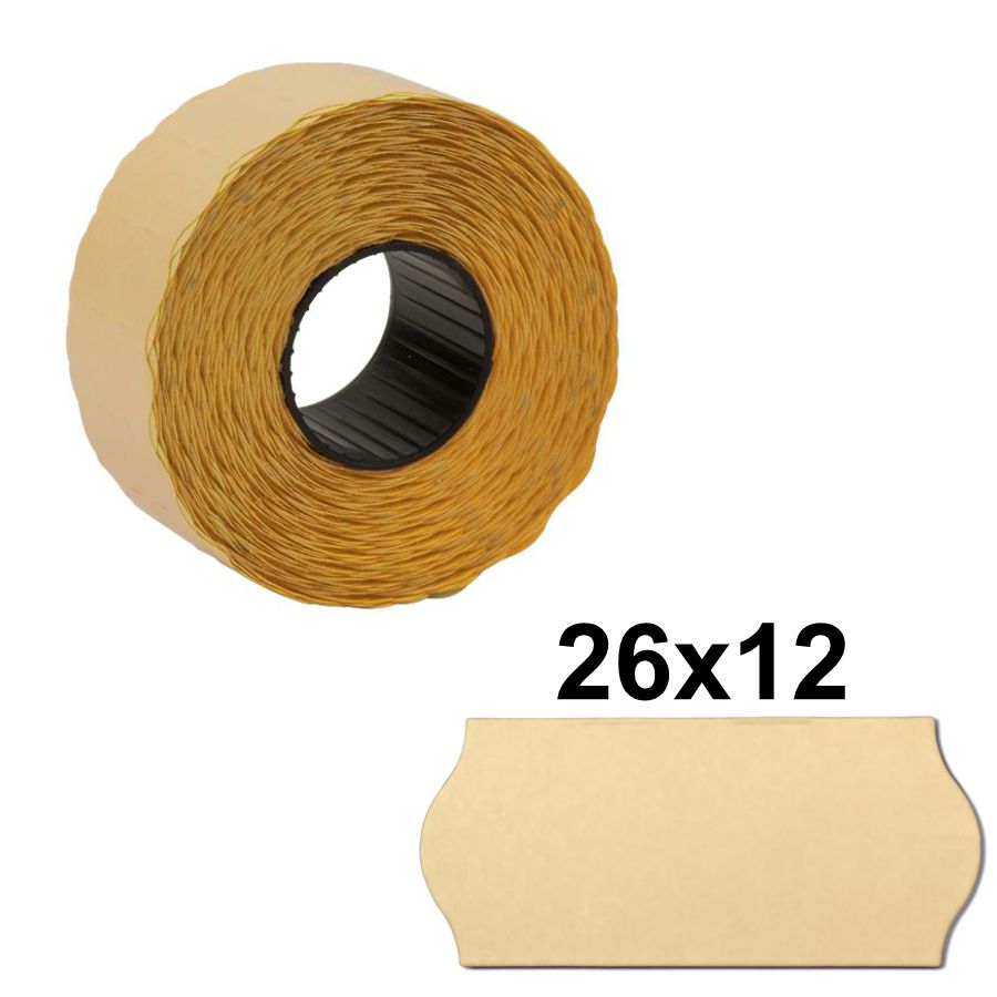 Preisetiketten braun - 26x12mm