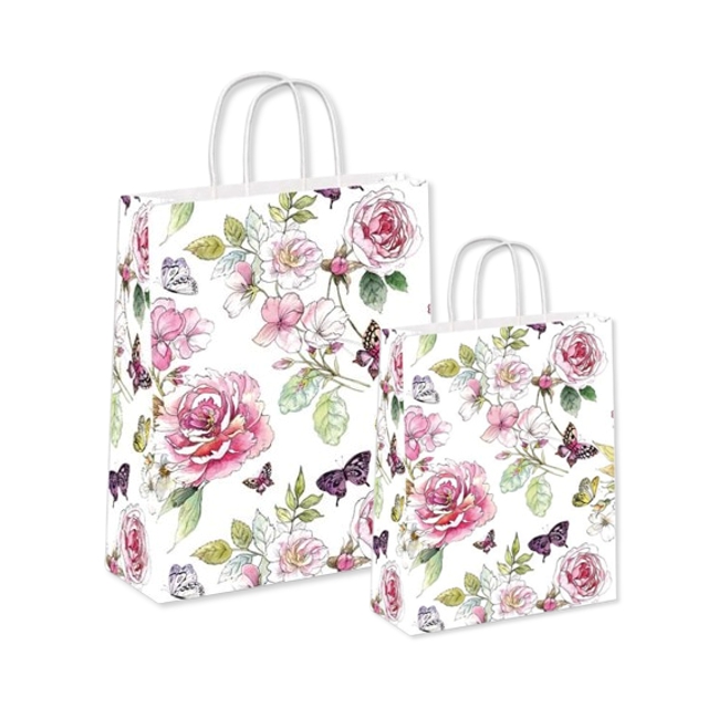 Papiertüten English Rose - Kodelgriff