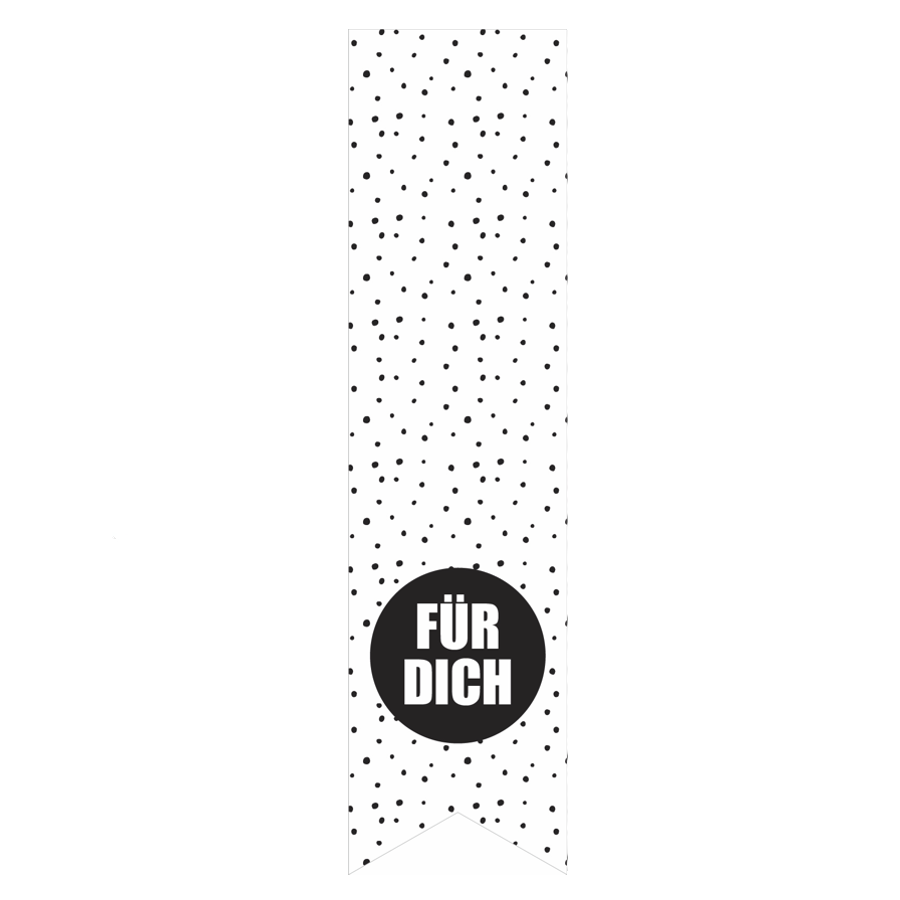 Geschenketiketten - Für Dich 35x135mm