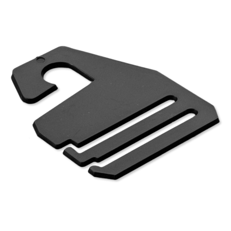Krawattenhalter schwarz - 67x53mm