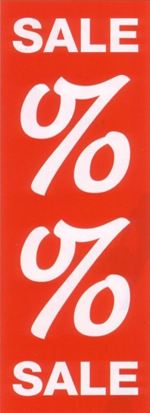 Langbahnplakat Sale %