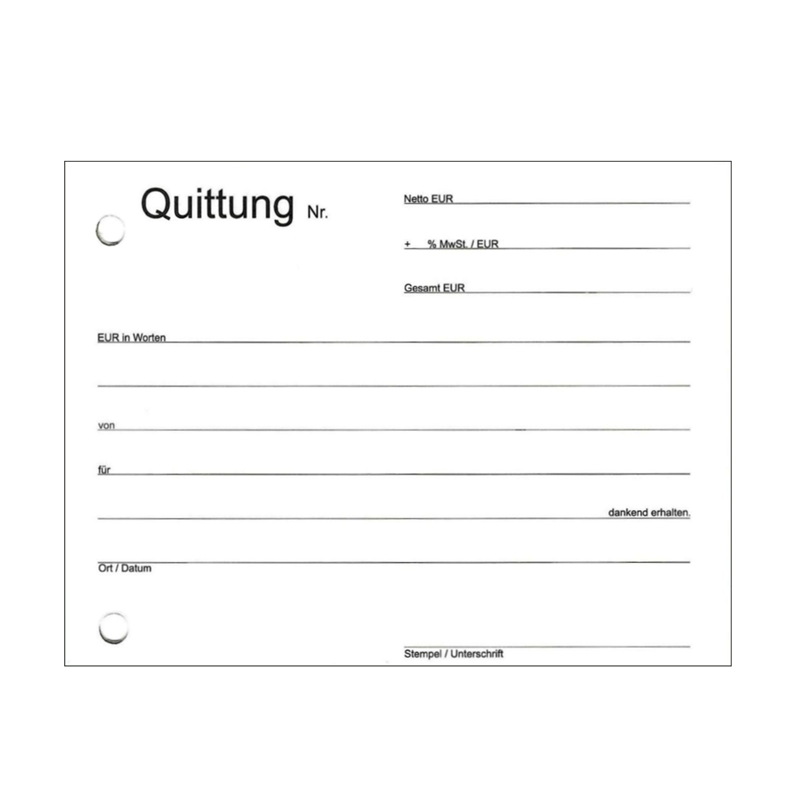 Quittungsbuch DIN A6