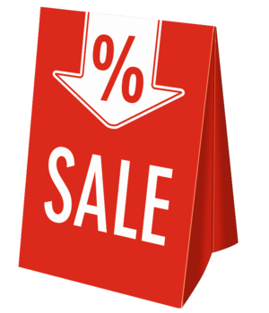 Dachaufsteller Pfeil Sale DIN A3