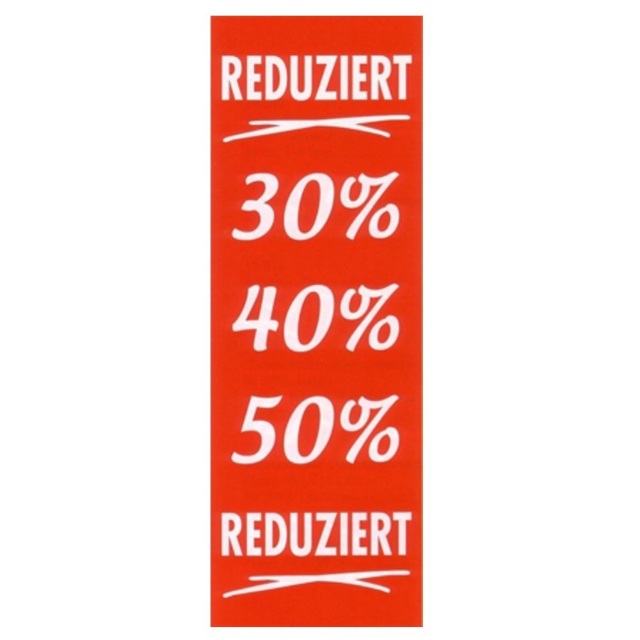 Langbahnplakat Reduziert 20%-50%