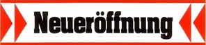 Ankleber Neueröffnung