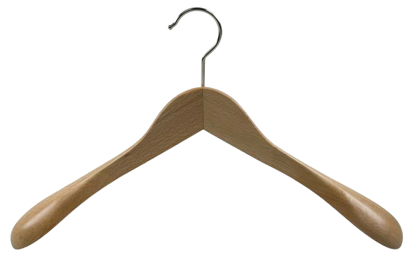 Holzkleiderbügel Standard gewinkelt 7553