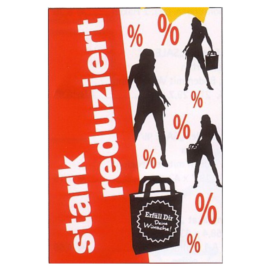 Plakat Stark Reduziert DIN A1