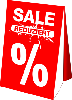 Dachaufsteller Sale % Reduziert DIN A3