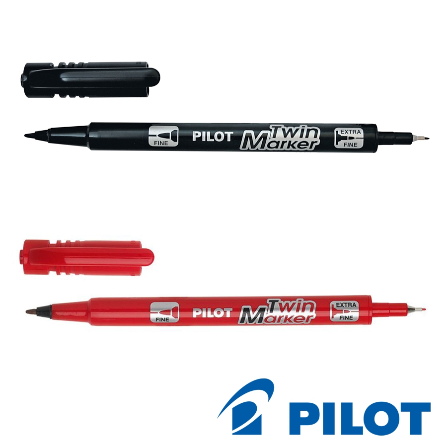 Permanentmarker Pilot Twin - 0,4mm