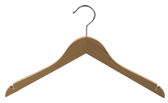 Holzkleiderbügel Standard flach 7272