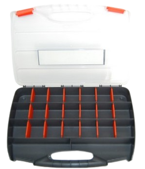 Sortierbox grau - 26 Fächer