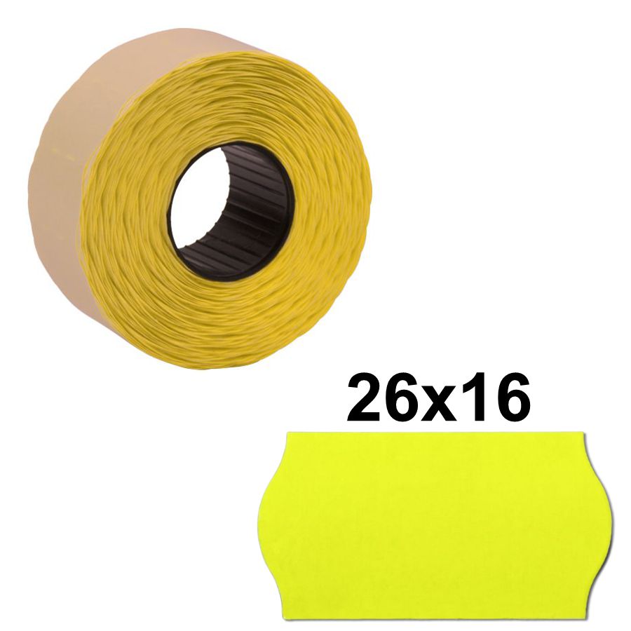 Preisetiketten gelb - 26x16mm