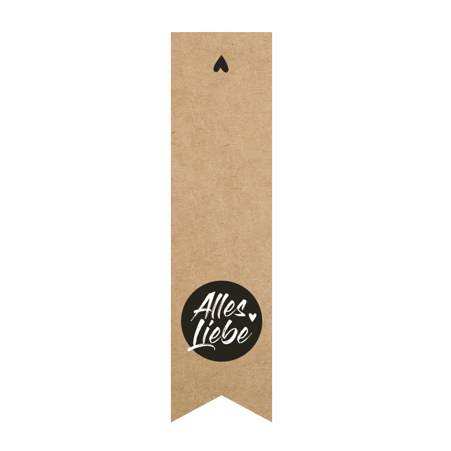 Geschenketiketten - Alles Liebe 35x135mm