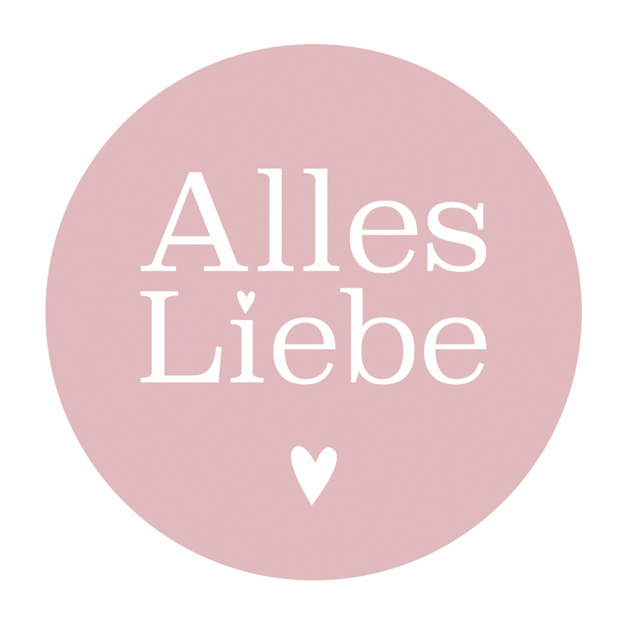 Geschenketiketten - Alles Liebe Herz 65mm