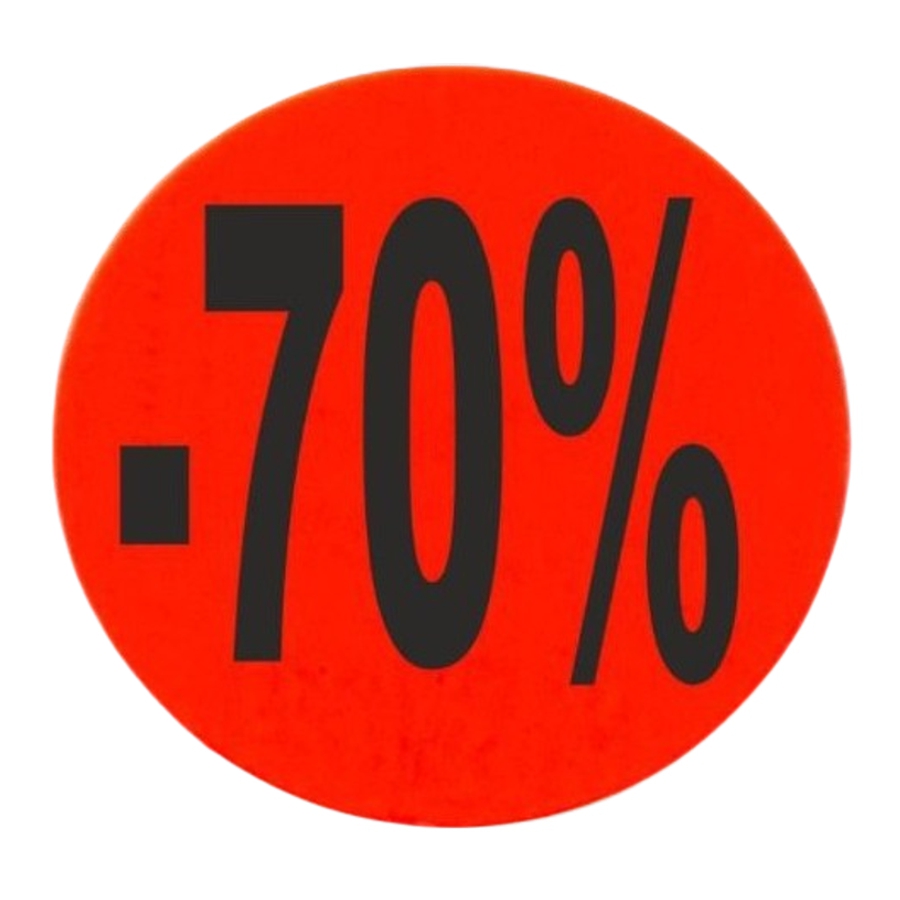 Haftetiketten leuchtrot - 70%