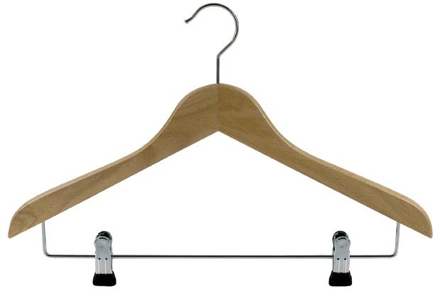 Holzkleiderbügel Standard gewinkelt 7125