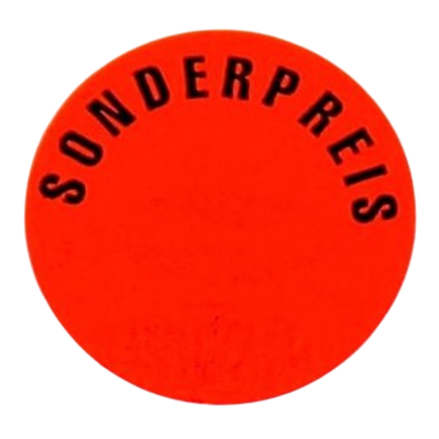 Haftetiketten leuchtrot - Sonderpreis