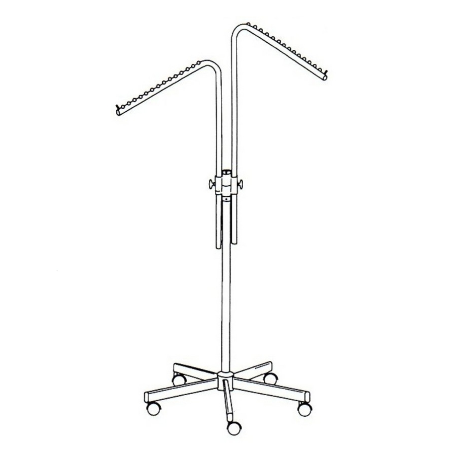 Abhängeständer verchromt - doppelt Abhängeständer verchromt - doppelt