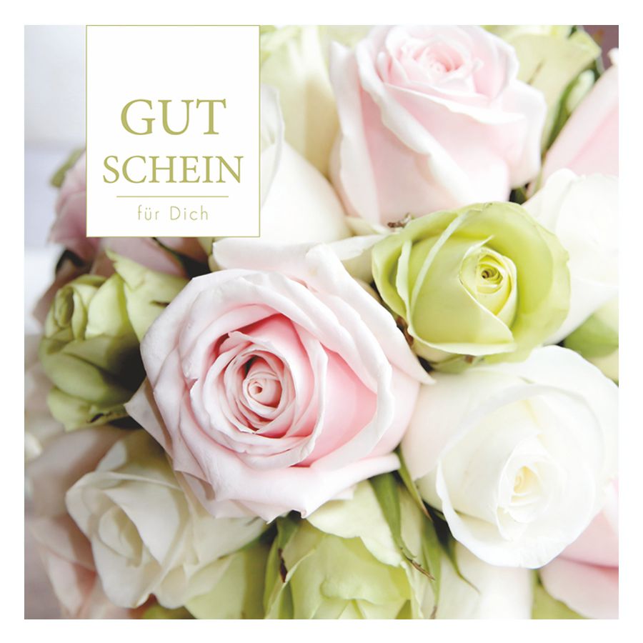 Gutscheine mit Kuvert - 12x12cm