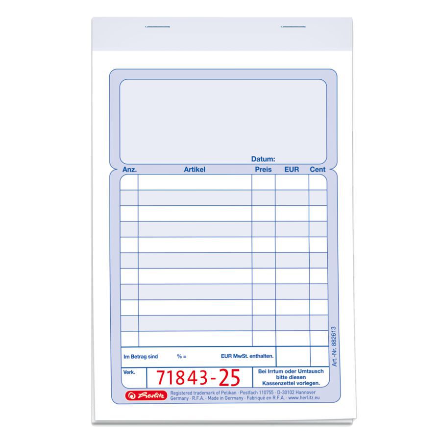 Kassenblöcke DIN A6 Kassenblöcke DIN A6