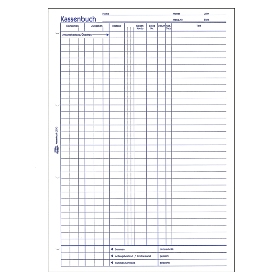 AVERY Zweckform© Kassenbuch/EDV Formularbuch 426