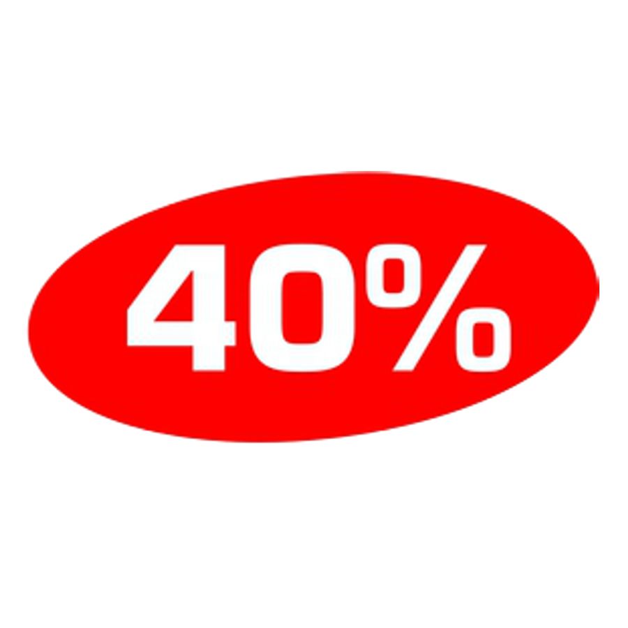 Ankleber 40 % oval Ankleber 40 % oval