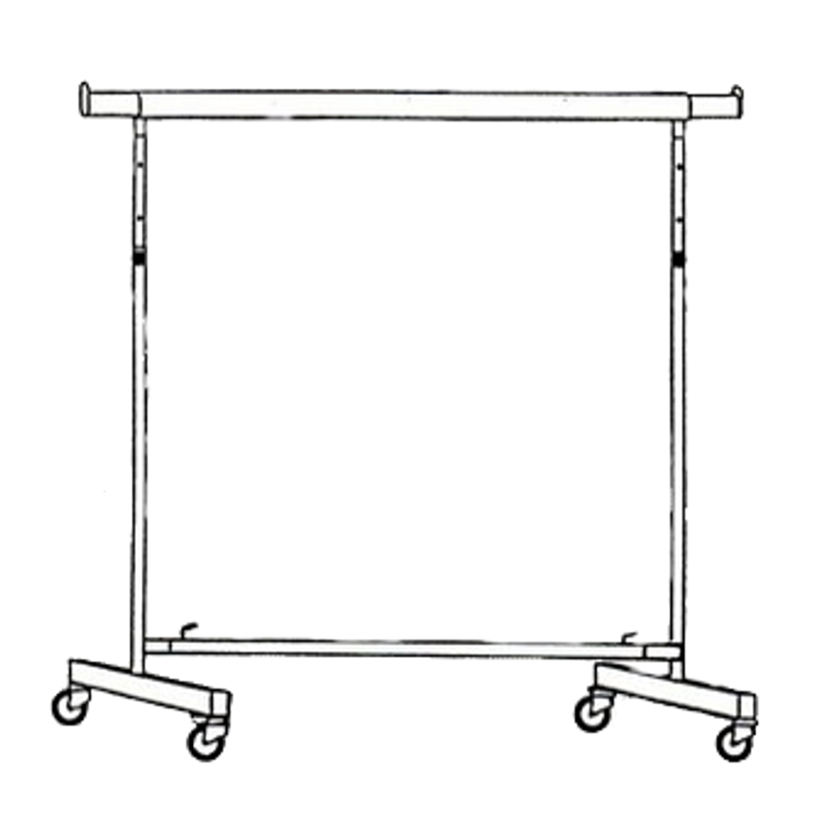 Rollständer verchromt (60-140cm)
