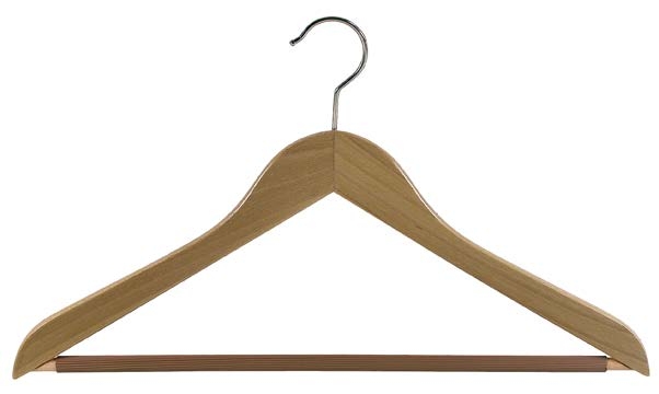 Holzkleiderbügel Standard gewinkelt 7130