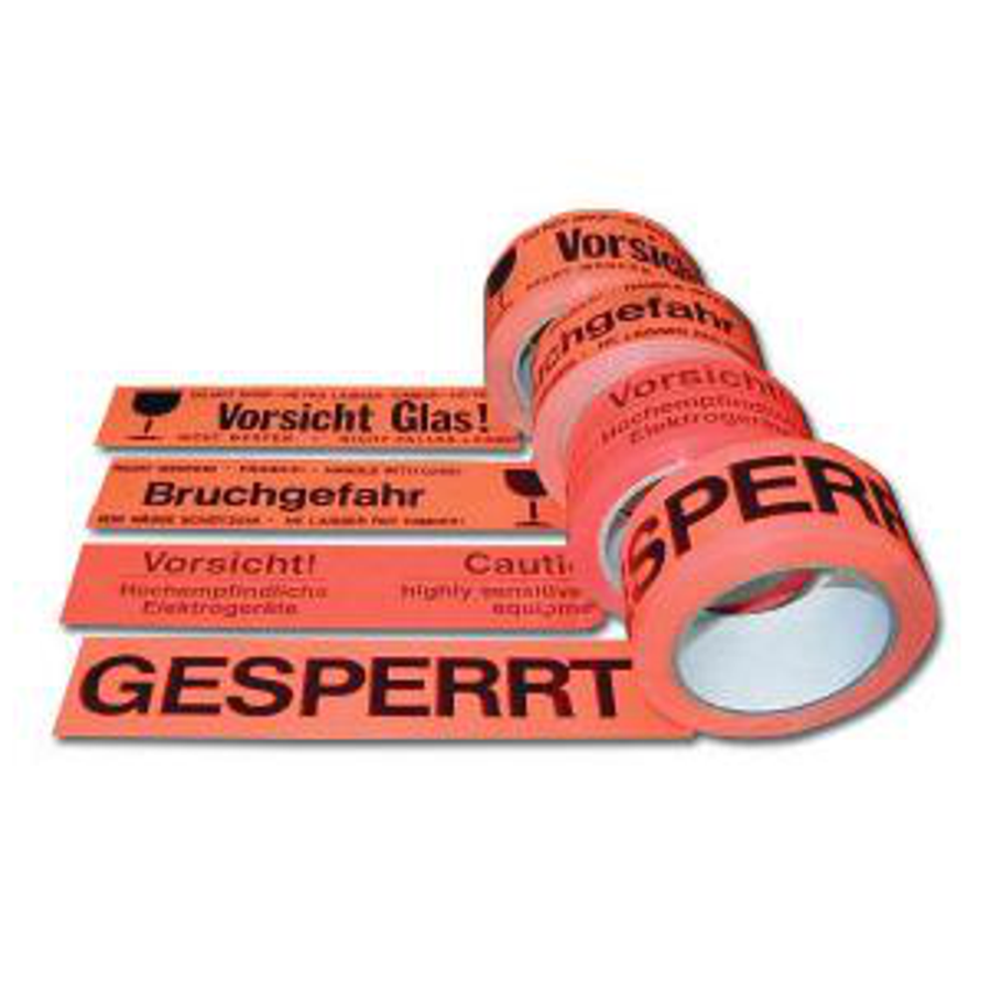 Klebeband Warnhinweis