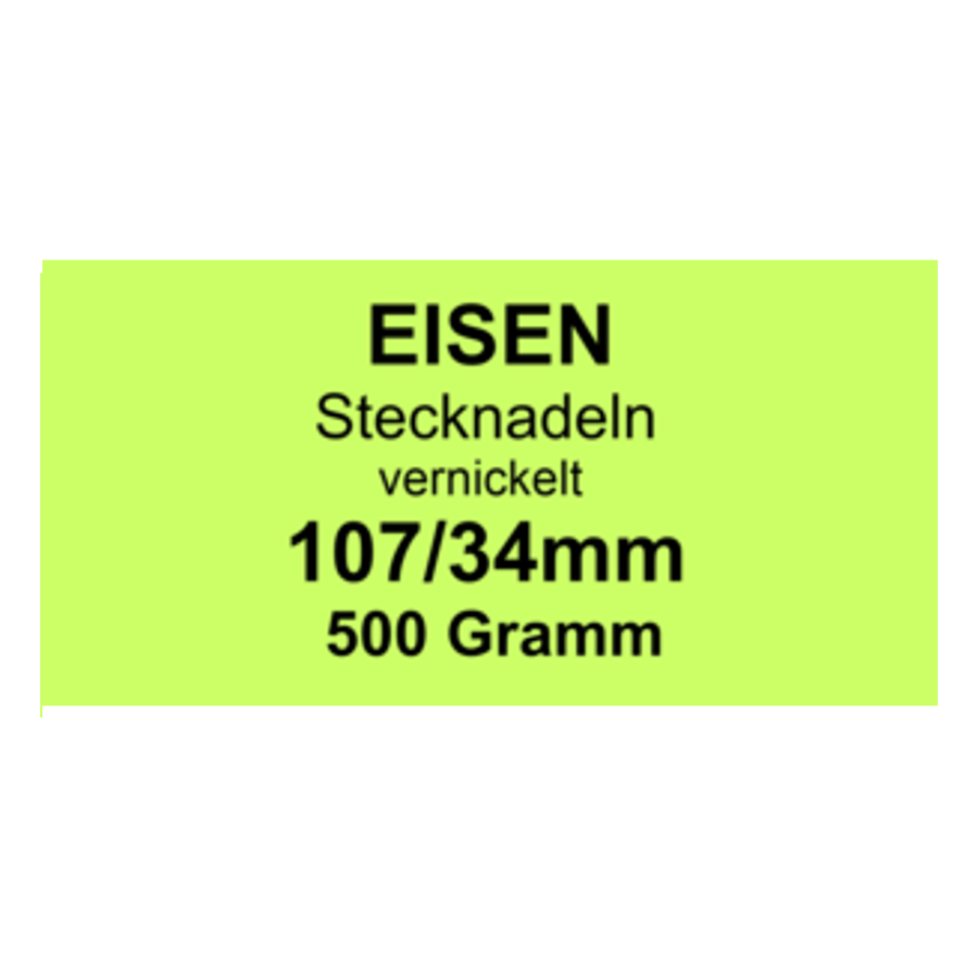 Eisenstecknadeln - 107/34mm