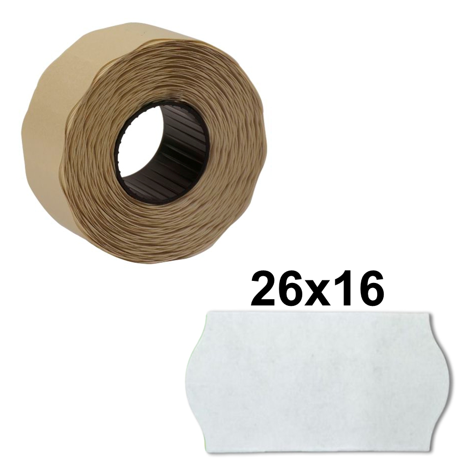 Preisetiketten weiß - 26x16mm