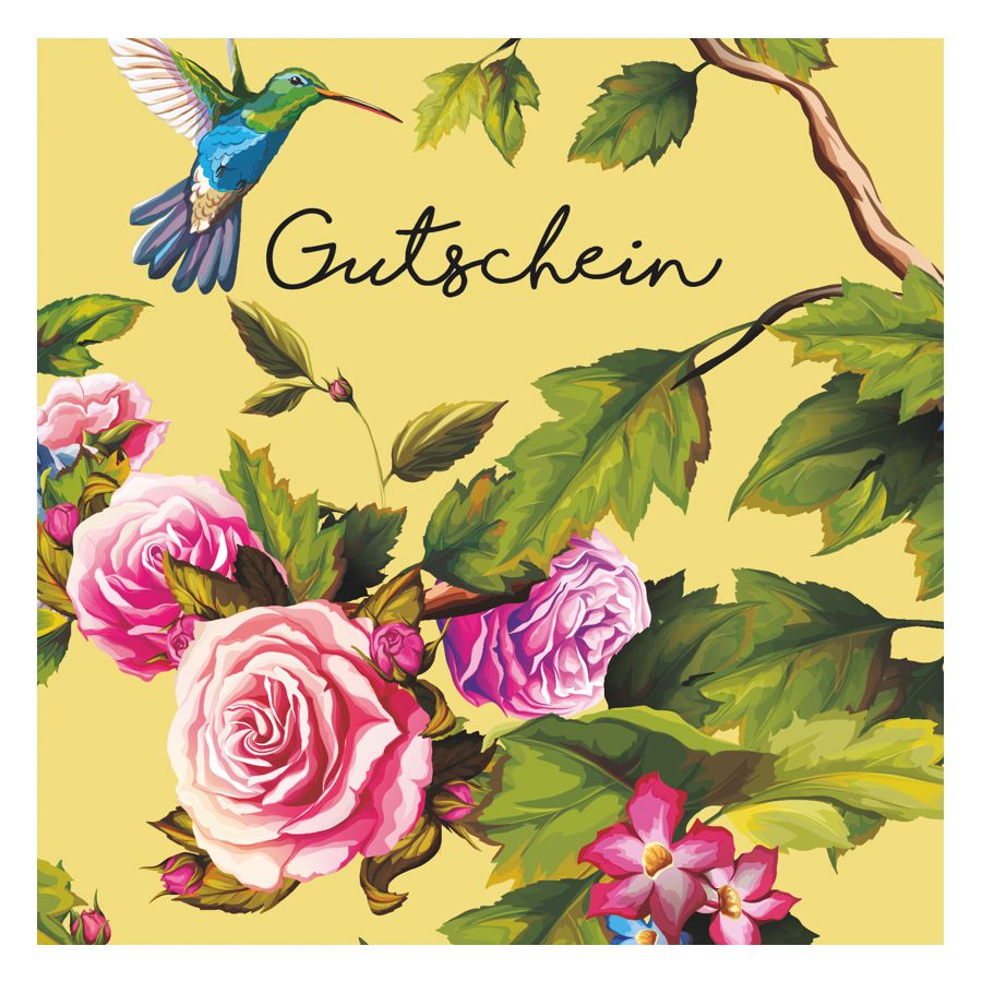 Gutscheine mit Kuvert - 12x12cm