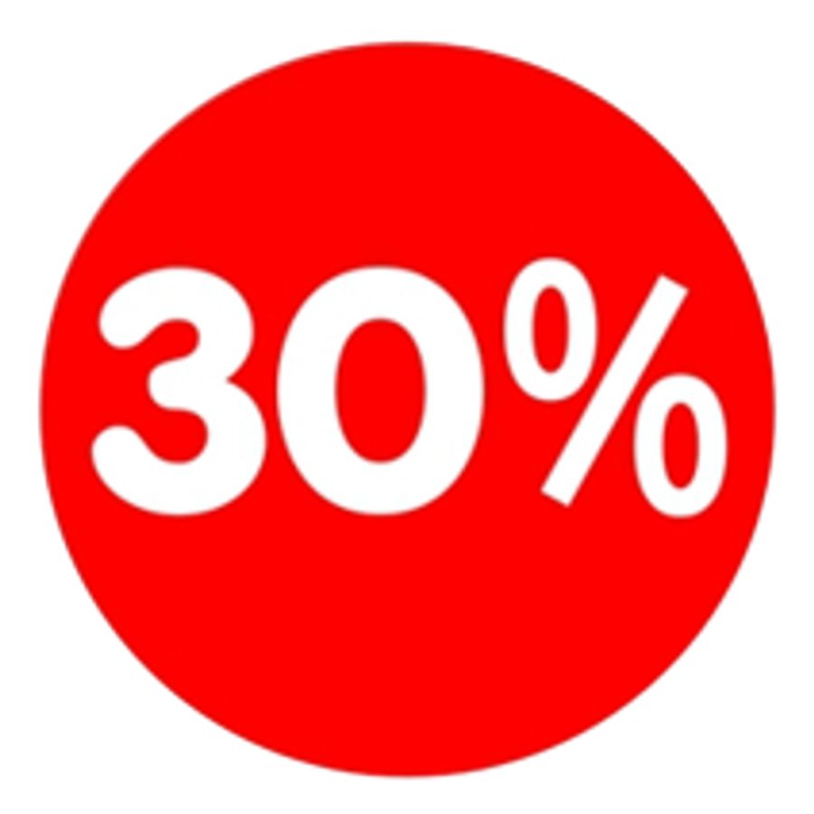 Ankleber 30 % rund Ankleber 30 % rund