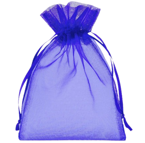 Organzabeutel blau
